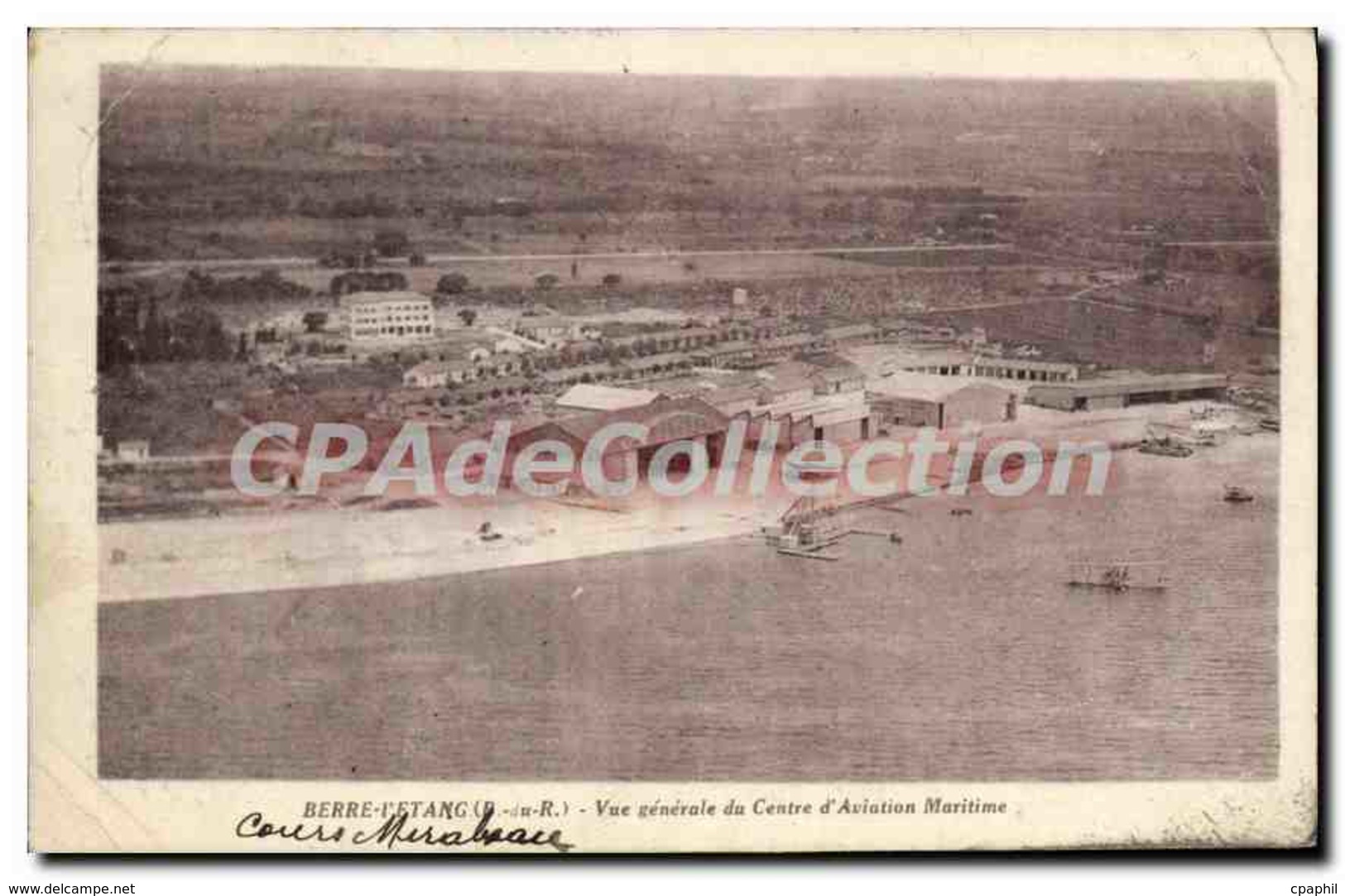 CPA Berre L'Etang B Du R Vue Generale Du Centre D'Aviation Maritime - Ohne Zuordnung