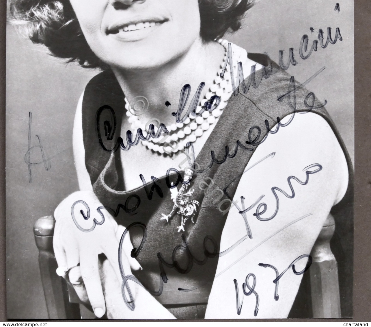 Teatro Cinema Televisione - Autografo Dell'attrice Lida Ferro - 1970 - Altri & Non Classificati