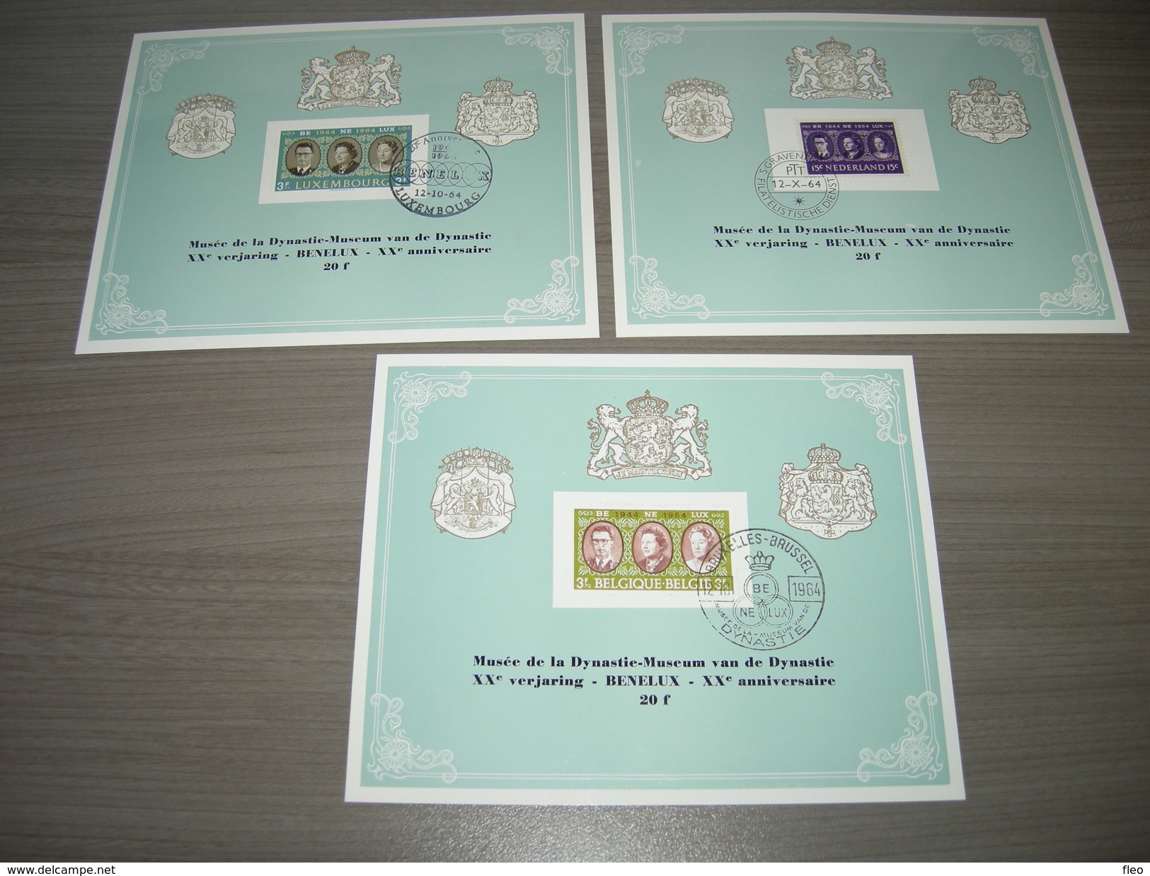 BELG.1964 1306 FDC Filatelic Cards (Belg.&Ne&Lux) : BENELUX " - 1961-1970