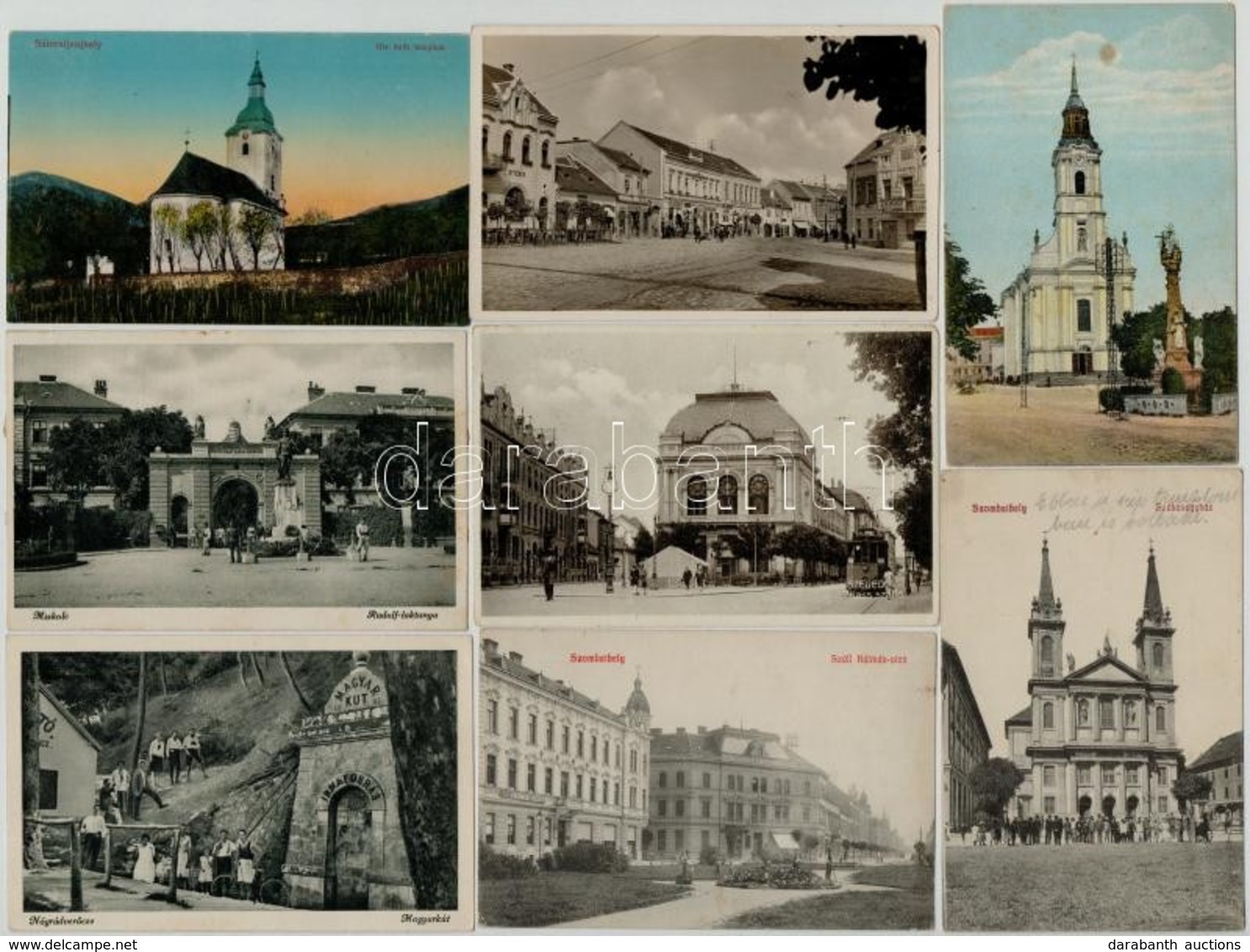 ** * Kb. 80 Db RÉGI Magyar Városképes Lap / Cca. 80 Pre-1945 Hungarian Town-view Postcards - Non Classés