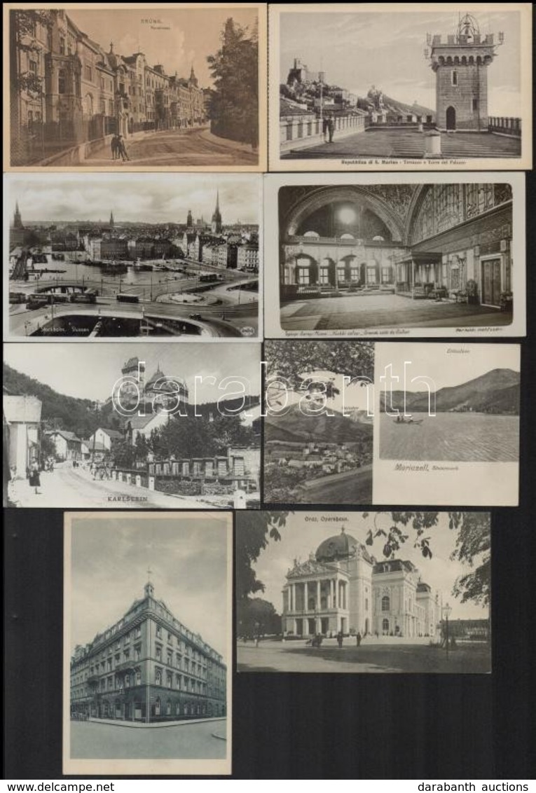 ** * 50 Db RÉGI Külföldi Városképes Lap Jó Minőségben / 50 Pre-1945 European Town-view Postcards In Good Condition - Non Classificati