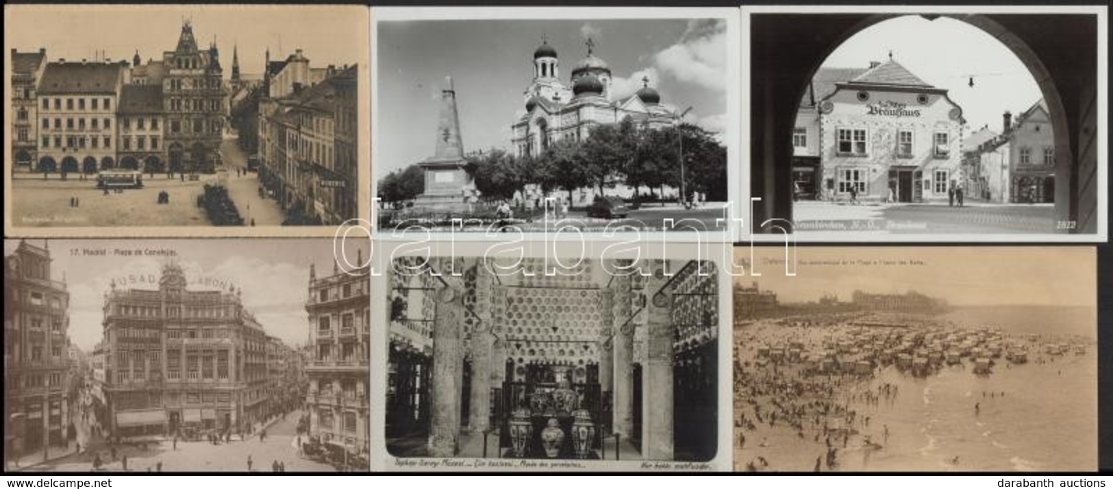 ** * 50 Db RÉGI Külföldi Városképes Lap Jó Minőségben / 50 Pre-1945 European Town-view Postcards In Good Condition - Non Classés