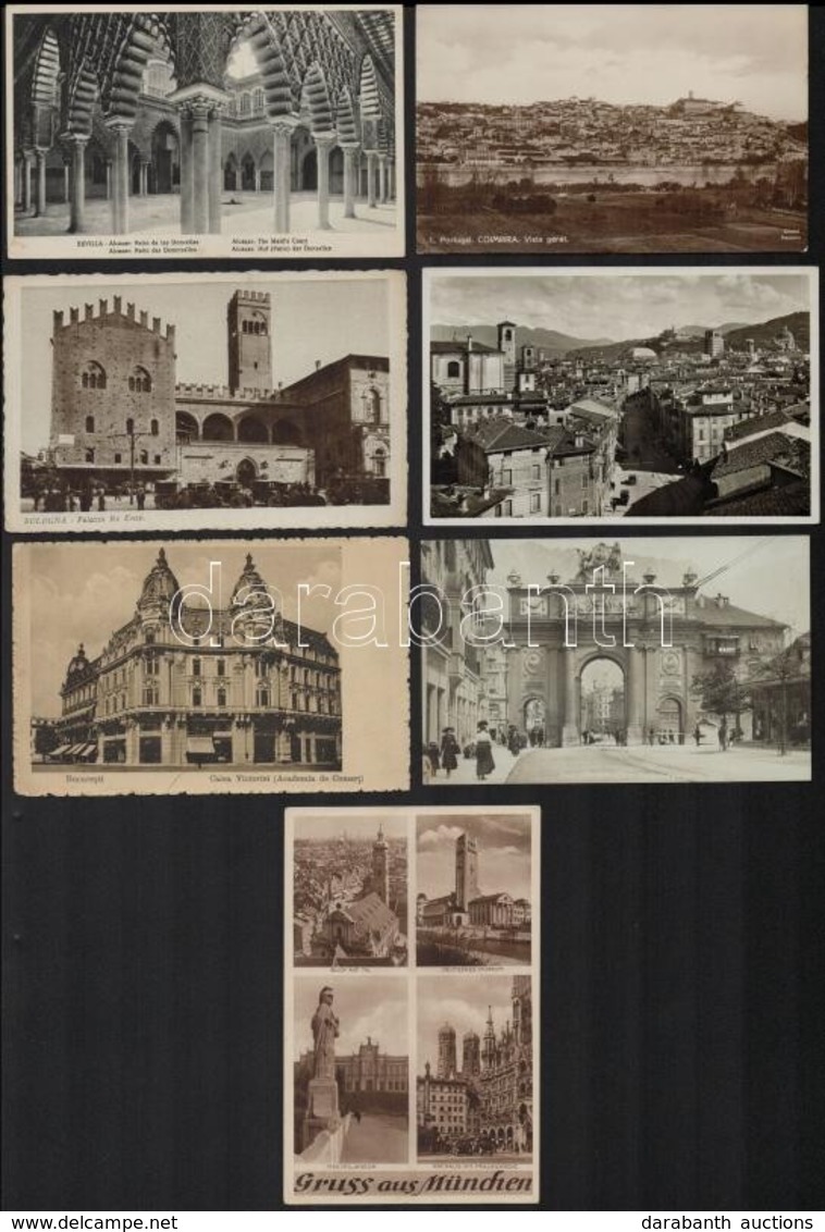 ** * 50 Db RÉGI Külföldi Városképes Lap Jó Minőségben / 50 Pre-1945 European Town-view Postcards In Good Condition - Non Classificati