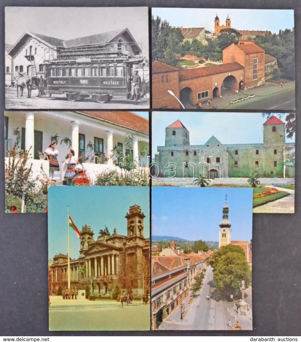 ** * Kb. 65 Db MODERN Magyar Városképes Lap / Cca. 65 Modern Hungarian Town-view Postcards - Non Classés