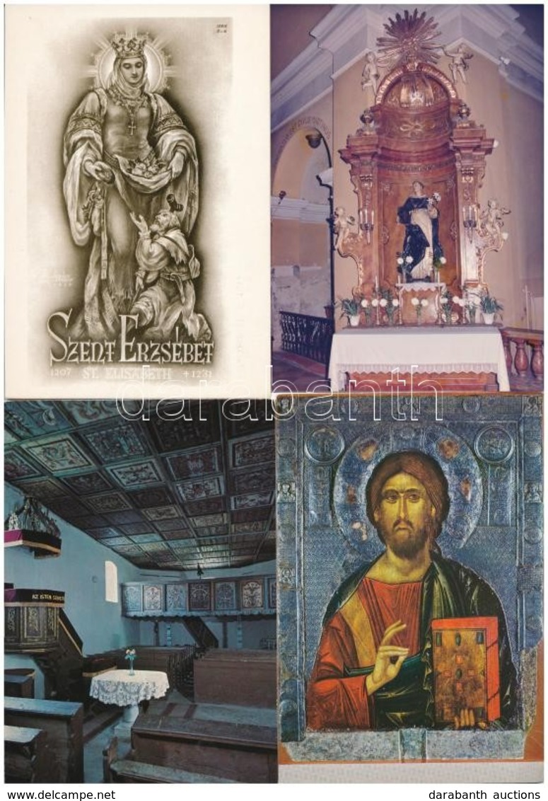 ** 40 Db MODERN Használatlan Vallásos Motívum Lap / 40 Modern Unused Religious Motive Postcards - Sin Clasificación