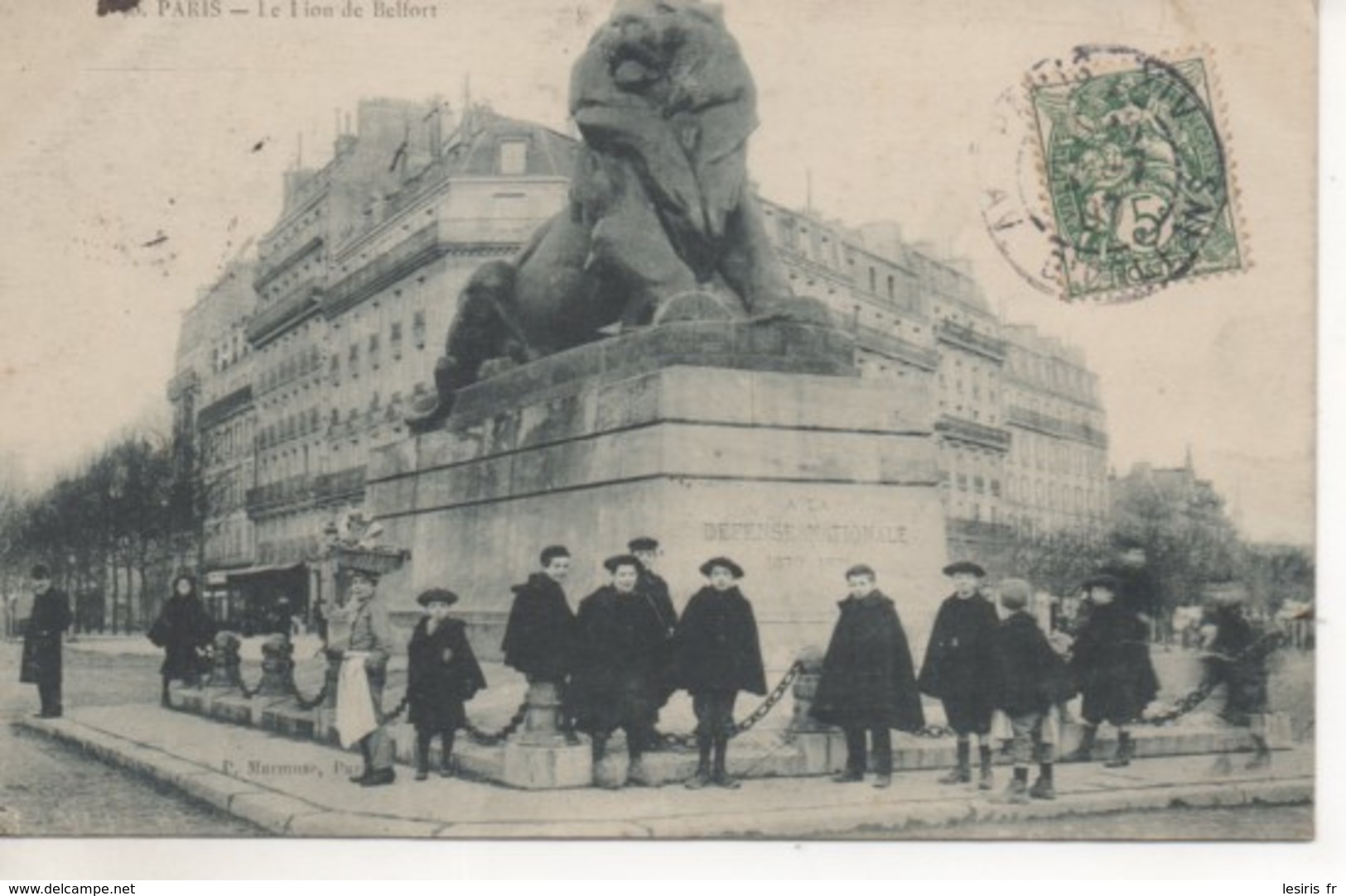 C.P.A. -  PARIS - LE LION DE BELFORT - ANIMÉE - P. MARMUSE - Otros Monumentos