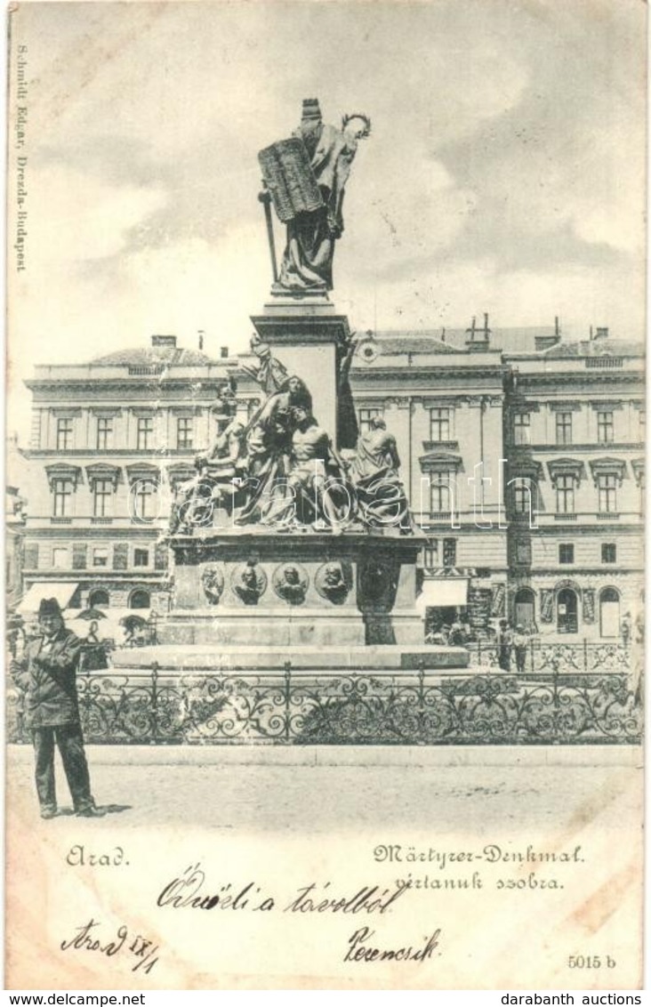 T2/T3 Arad, Vértanúk Szobra,  üzletek / Martyrs Statue, Shops (kissé ázott Sarok / Slightly Wet Corners) - Non Classés