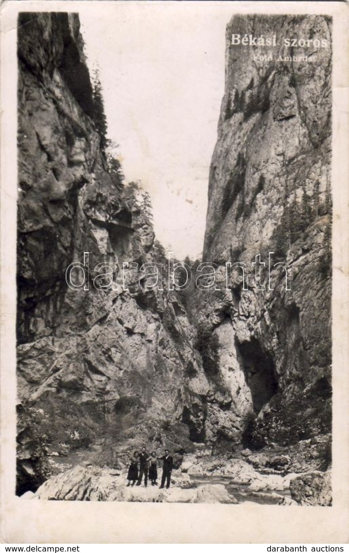 T2/T3 1941 Békás-szoros, Cheile Bicazului; Gorge. Foto Ambrus (EK) - Non Classés