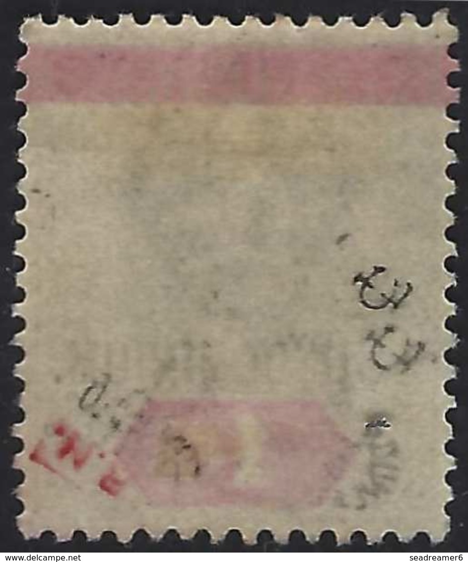 France Colonies Nouvelles-Hébrides N°11 1Sh Vert & Rose Obl RR Signé Brun & Roumet - Used Stamps