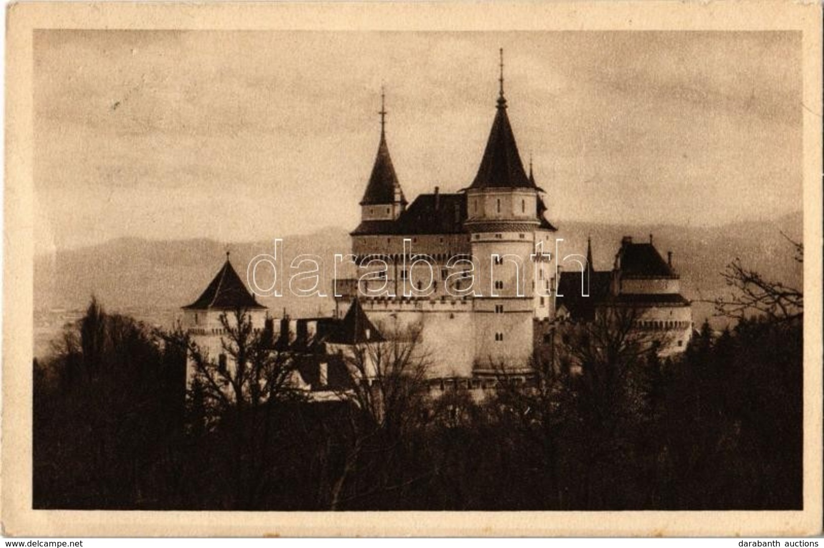 T2/T3 Bajmóc, Bojnice; Gróf Pálffy Kastély, Várkastély / Bojnicky Hrad (zámok) / Castle. Foto Kramer (fa) - Zonder Classificatie