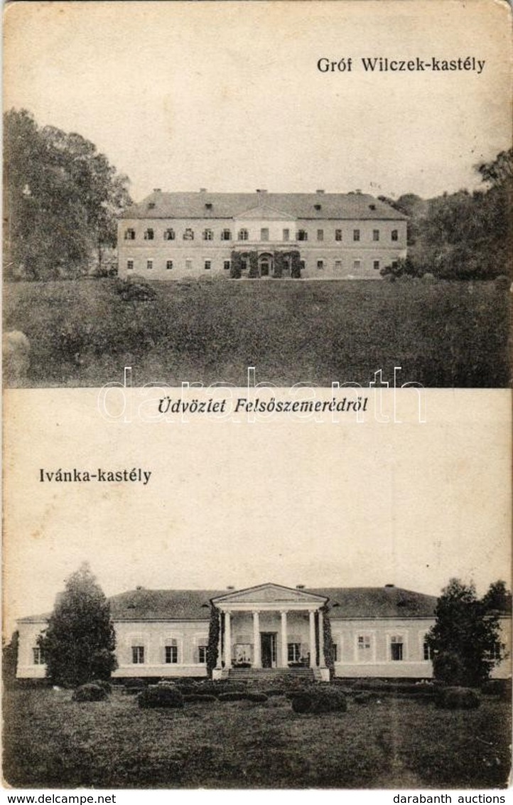 T2 1918 Felsőszemeréd, Horné Semerovce; Gróf Wilczek és Ivánka Kastély / Castles - Non Classificati