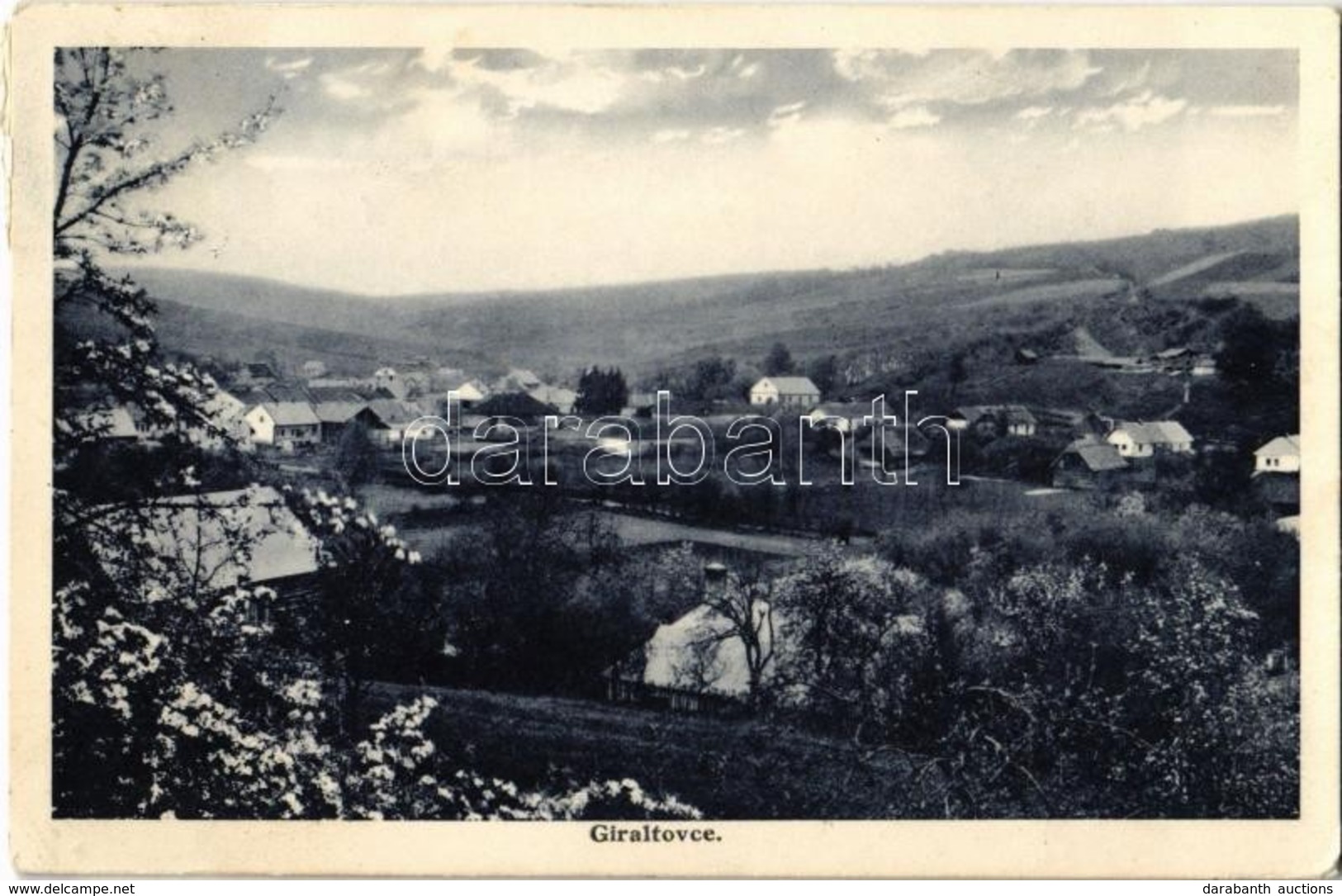 T2/T3 1934 Girált, Giraltovce; Látkép A Zsinagógával. Kiadja Ján Sciranka / General View With Synagogue - Non Classificati