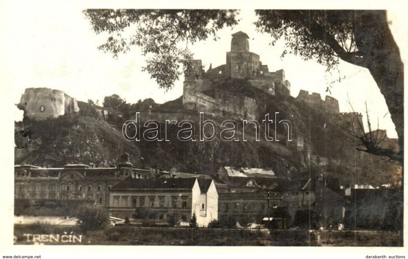 T2/T3 Trencsén, Trencín; Vár / Castle (ragasztónyom / Glue Marks) - Non Classificati