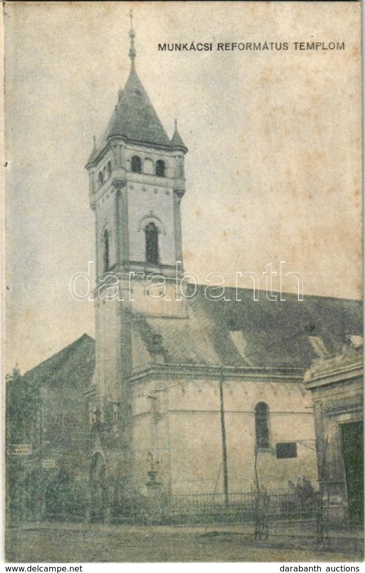 ** T2/T3 Munkács, Mukacheve, Mukacevo; Református Templom, Drogéria / Calvinist Church, Drogerie (fl) - Non Classés