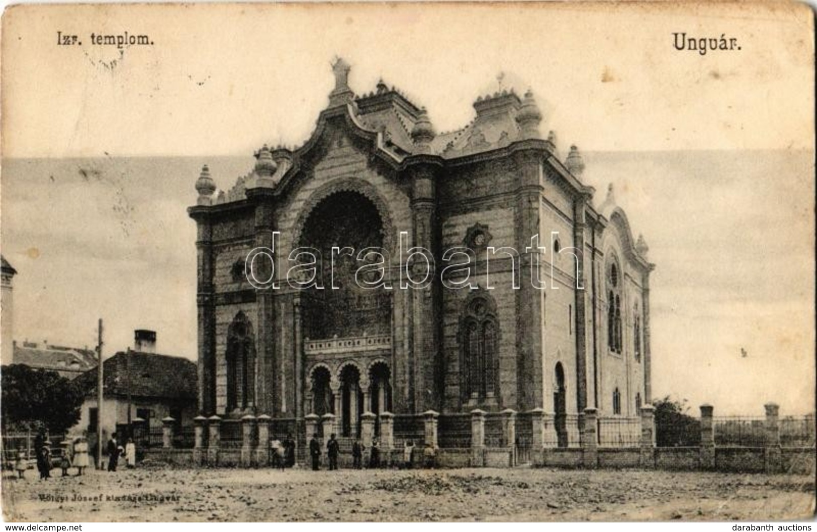 T2/T3 1910 Ungvár, Uzshorod, Uzhorod; Izraelita Templom, Zsinagóga. Völgyi József Kiadása / Synagogue  (EK) - Non Classificati