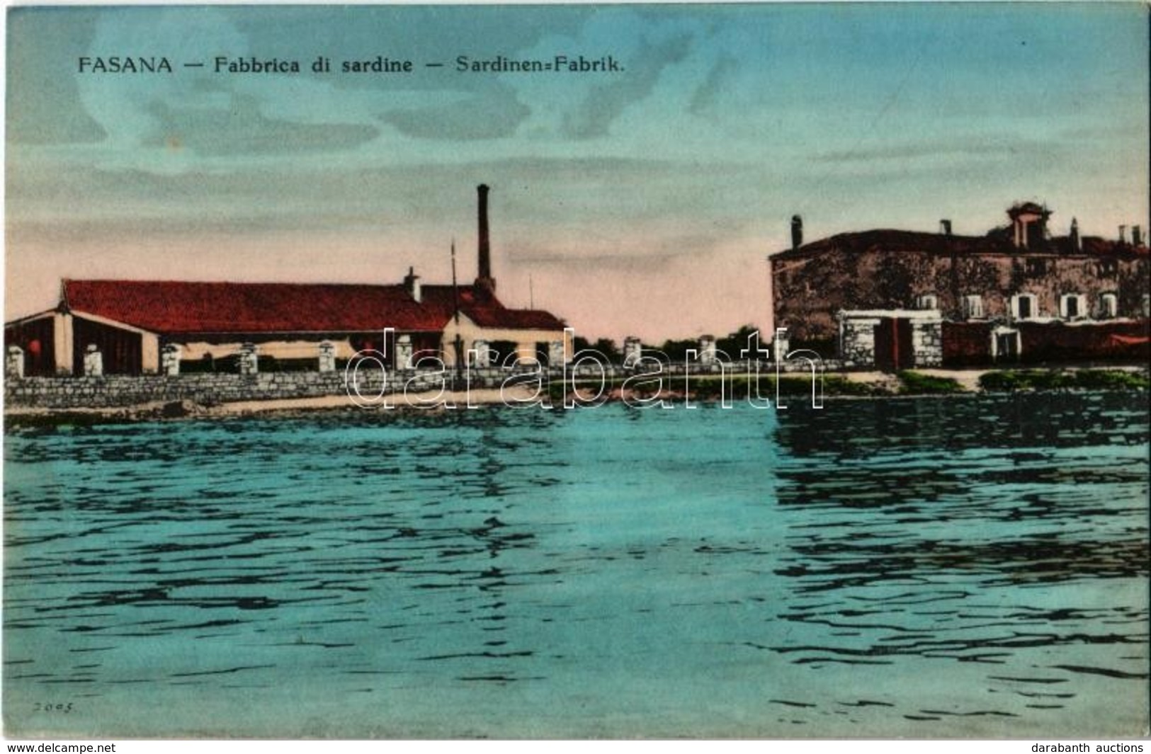 ** T2 Fazana, Fasana; Fabbrica Di Sardine / Sardinen Fabrik / Szardíniagyár / Sardine Factory. F. G. Marincovich - Non Classés