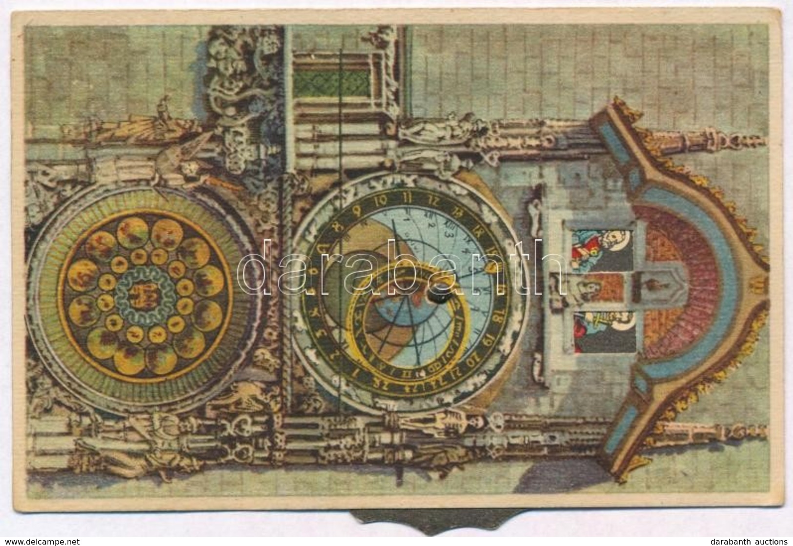 Praha, Prag, Prága; Staromestsky Orloj / Astronomical Clock. Mechanical Postcard - Non Classificati