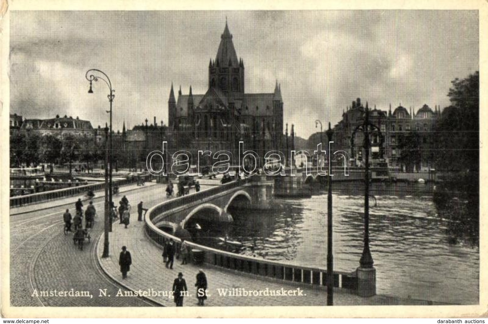 T2/T3 Amsterdam, N. Amstelbrug M. St. Willibrorduskerk / Bridge, Church - Non Classificati