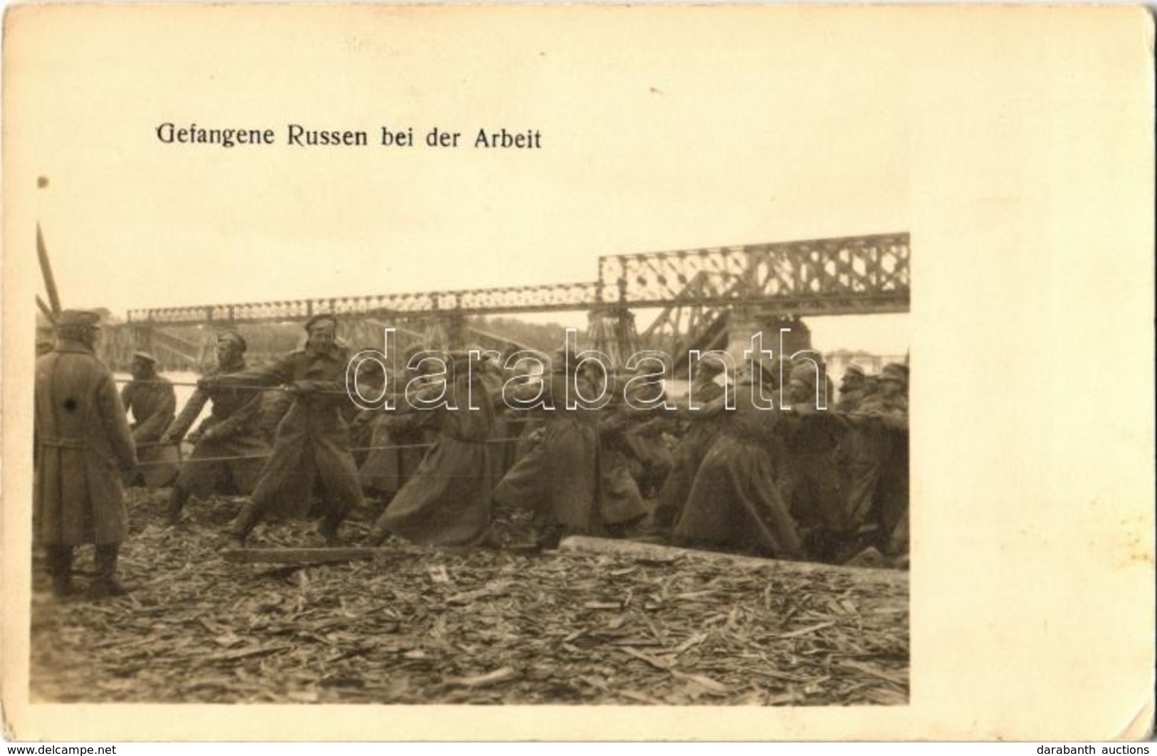 * T2/T3 1915 Gefangene Russen Bei Der Arbeit / Orosz Hadifoglyok Munka Közben / WWI Austro-Hungarian K.u.K. Military, Ru - Non Classificati