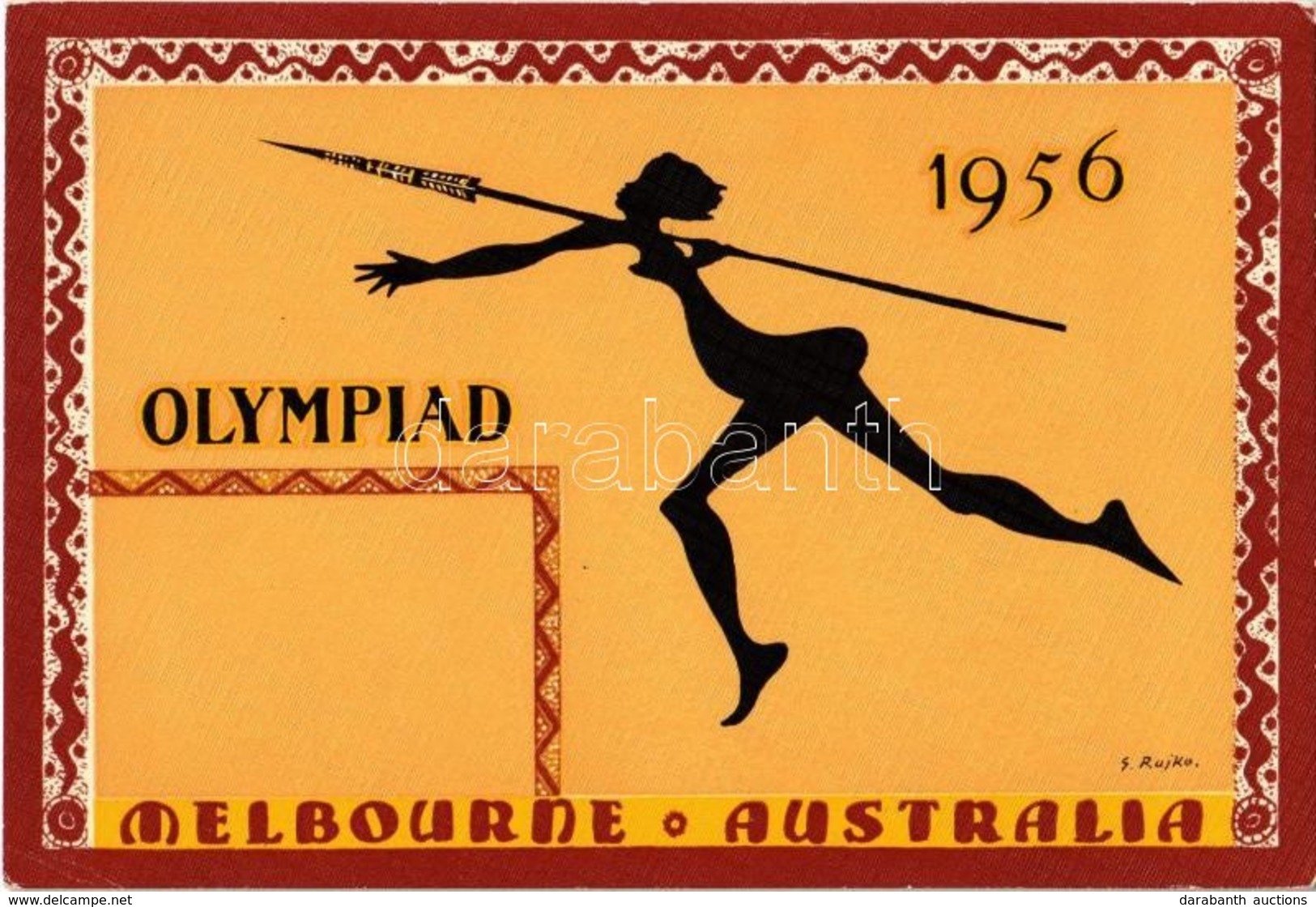 ** T2 1956 Melbourne - Summer Olympics. Games Of The XVI Olympiad / Olympischen Spiele 1956 S: J. Rajko - Non Classés