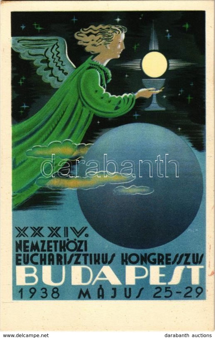 ** 1938 Budapest XXXIV. Nemzetközi Eucharisztikus Kongresszus - 3 Db Képeslap / 34th International Eucharistic Congress  - Non Classificati