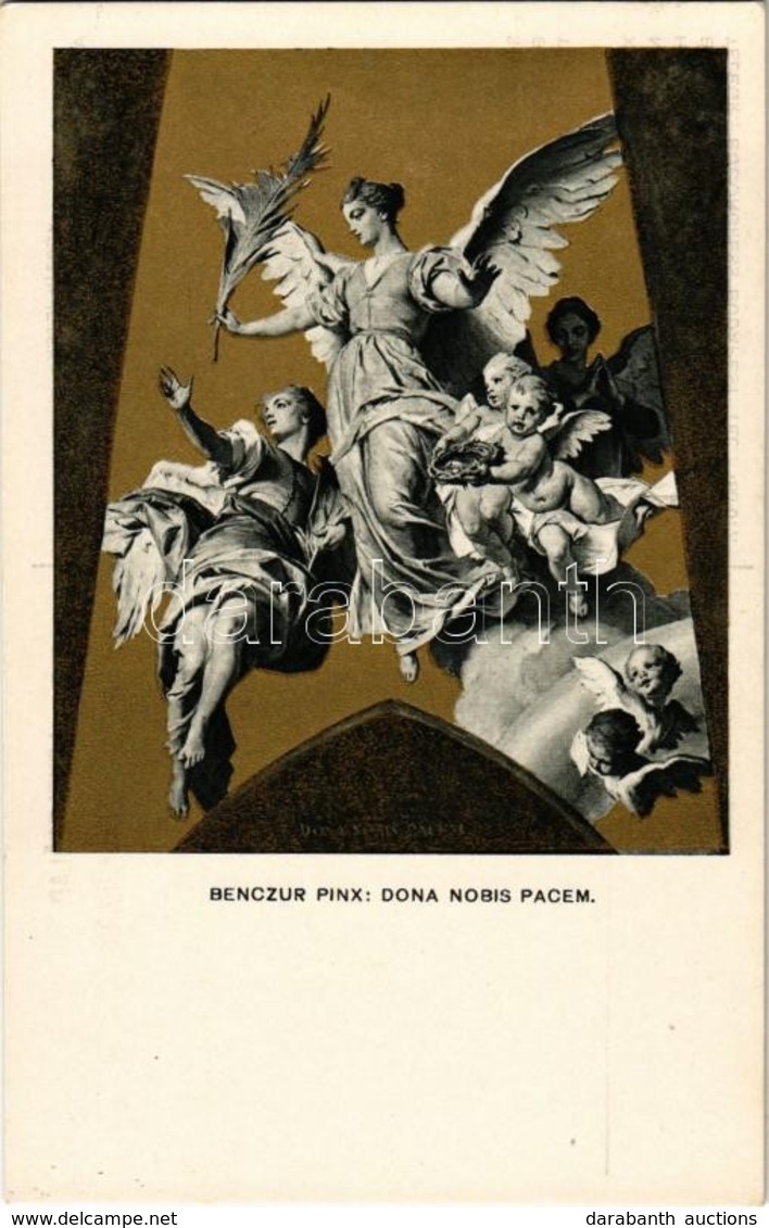 ** 1938 Budapest XXXIV. Nemzetközi Eucharisztikus Kongresszus, Benczúr Gyula Mennyezeti Képei A Bazilikában - 5 Db Képes - Non Classificati