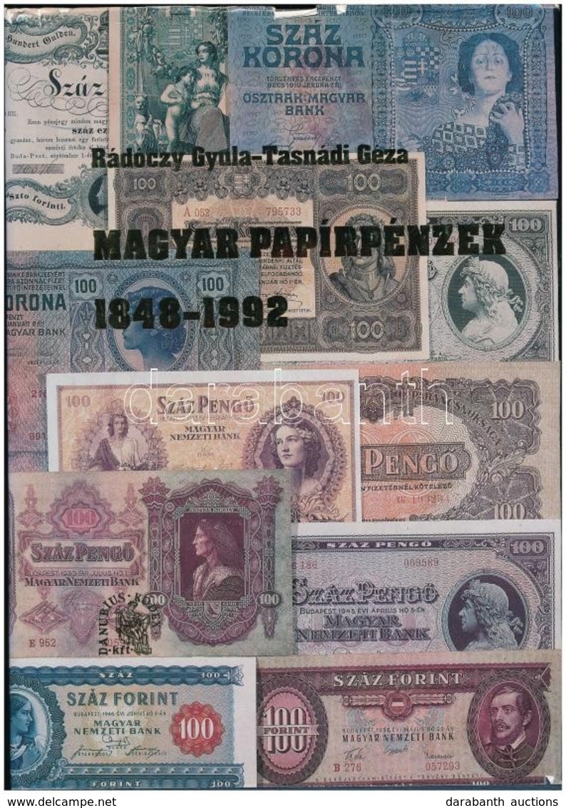 Rádóczy Gyula - Tasnádi Géza: Magyar Papírpénzek 1848-1992. Danubius Kódex Kiadói Kft., Budapest, 1992. Használt állapot - Non Classés