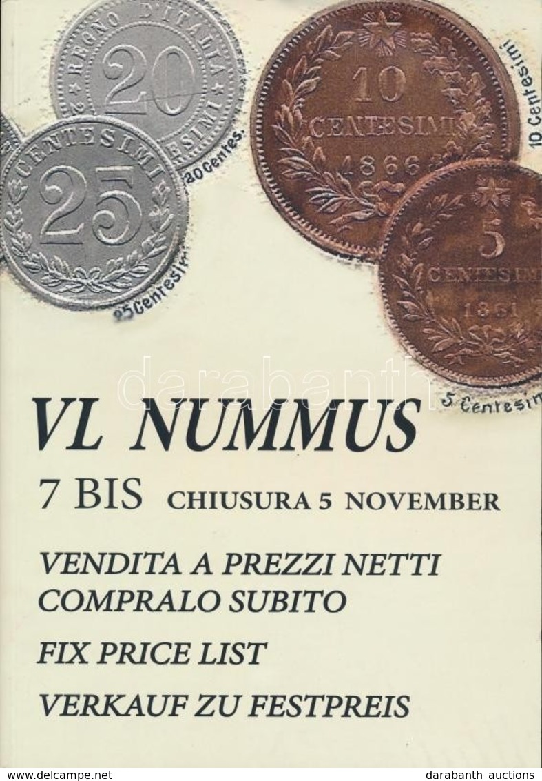 Olaszország 2017. 'VL Nummus - E-Live Auction 7 November 2017' Katalógus - Non Classés