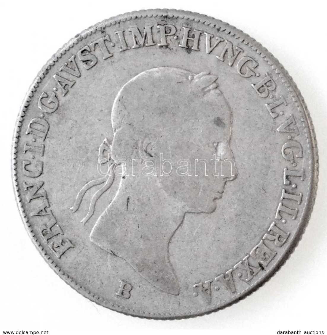 1835B 20kr Ag 'I. Ferenc' Körmöcbánya (6,56g) T:2-,3 Hungary 1835B 20 Kreuzer Ag 'Franz I' Kremnitz (6,56g) C:VF,F 
Husz - Non Classés