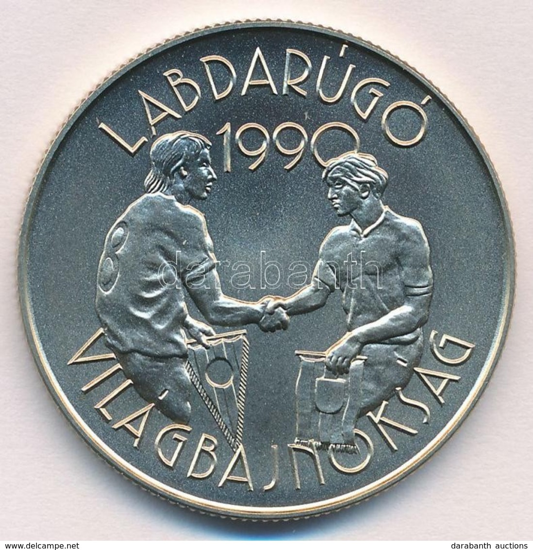 1989. 100Ft Cu-Ni-Zn 'Labdarúgó Világbajnokság - Kézfogás' Kapszulában T:BU - Non Classés