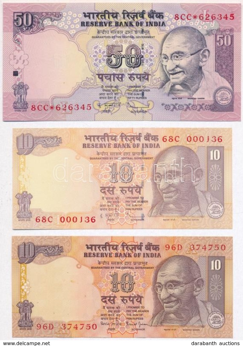 India 2006. 10R (2x) + 50R T:I,I-
India 2006. 10 Rupees (2x) + 50 Rupees C:UNC,AU - Non Classificati