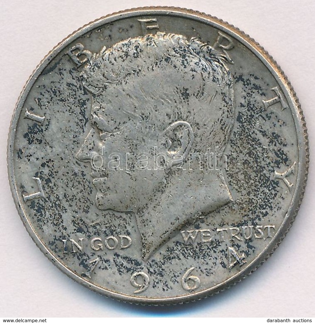 Amerikai Egyesült Államok 1964D 1/2$ Ag 'Kennedy' T:1-,2 Patina 
USA 1964D 1/2 Dollar Ag 'Kennedy' C:AU,XF Patina 
Kraus - Non Classificati