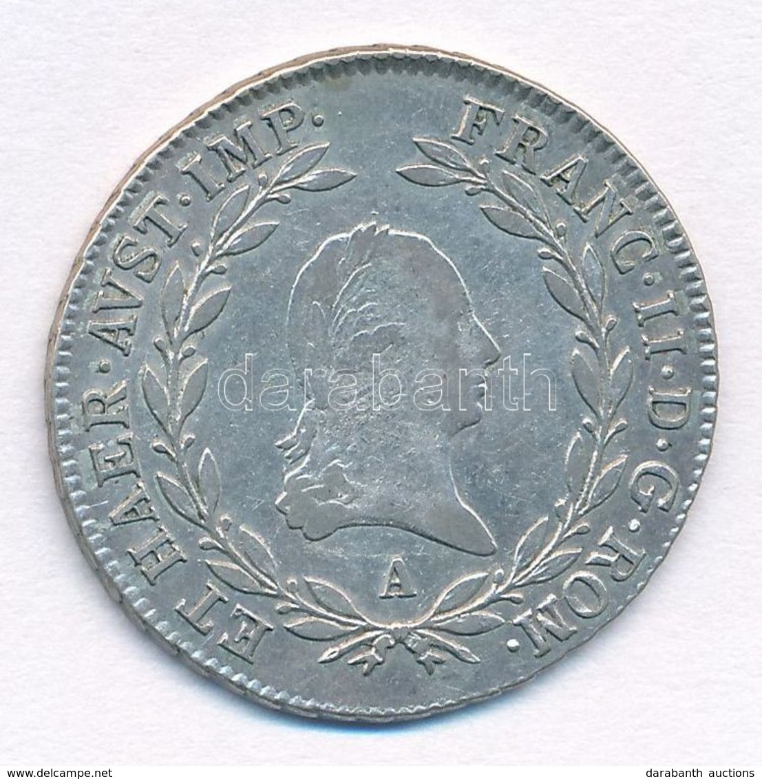 Ausztria 1806A 20kr Ag 'I. Ferenc' (6,65g) T:2- Juszt.
Austria 1806A 20 Kreuzer Ag 'Franz I' (6,65g) C:VF Just.
Krause K - Non Classés