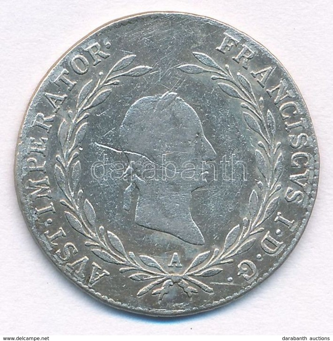 Ausztria 1826A 20kr Ag 'I. Ferenc' Bécs (6,43g) T:2- Karc / Austria 1826A 20 Kreuzer Ag 'Franz I' Vienna (6,43g) C:VF Sc - Non Classés