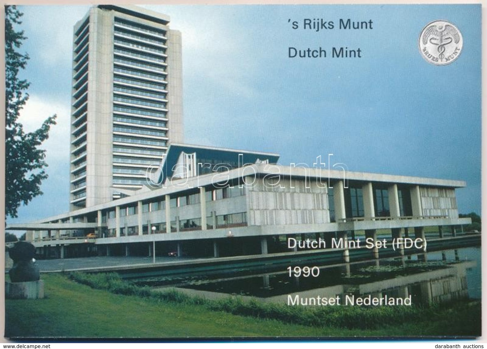 Hollandia 1990. 5c-5G (6xklf) + 'Noord Brabant' Emlékérem Forgalmi Sor Karton Dísztokban T:1
Netherlands 1990. 5 Cents - - Non Classificati