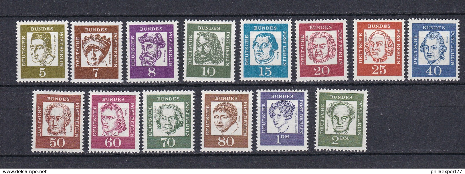 Berlin - 1961/62 - Michel Nr. 199/213 - Postfrisch - 14 Euro - Ungebraucht