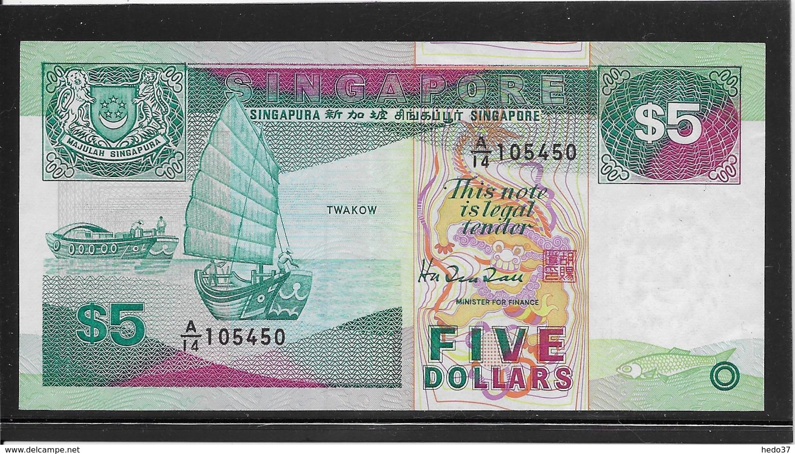 Singapour - 5 Dollars - Pick N°35 - SPL - Singapore