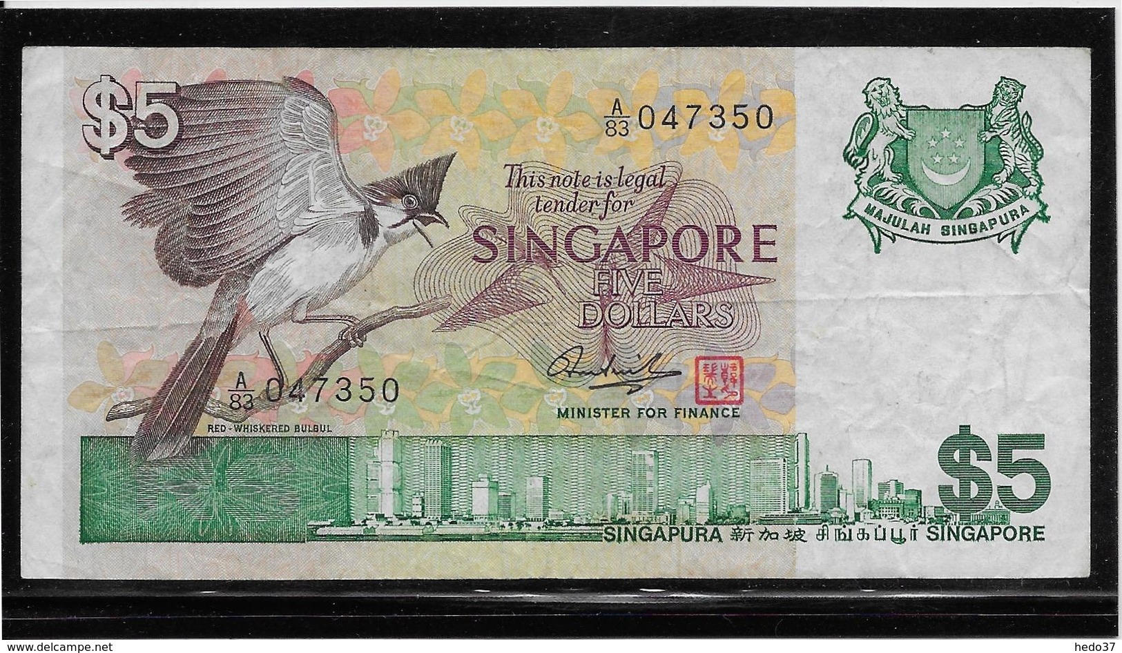 Singapour - 5 Dollars - Pick N°10 - TB - Singapour