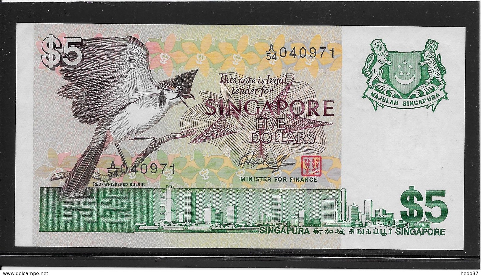 Singapour - 5 Dollars - Pick N°10 - SPL - Singapore