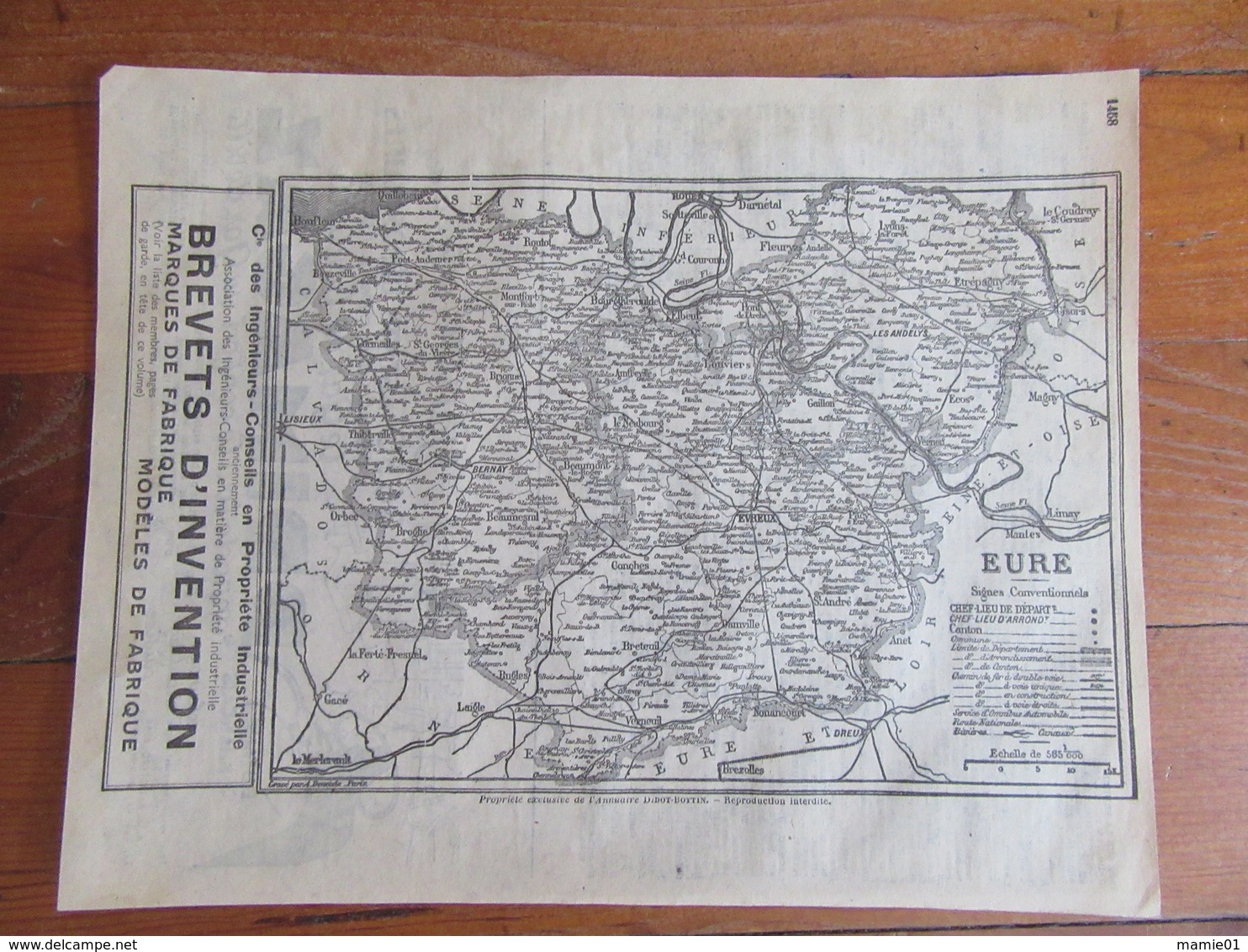 Anciennes Pages De L'Annuaire   De COMMERCE   Didot Bottin    Département De L'Eure ( 27)    Année 1935 - Annuaires Téléphoniques