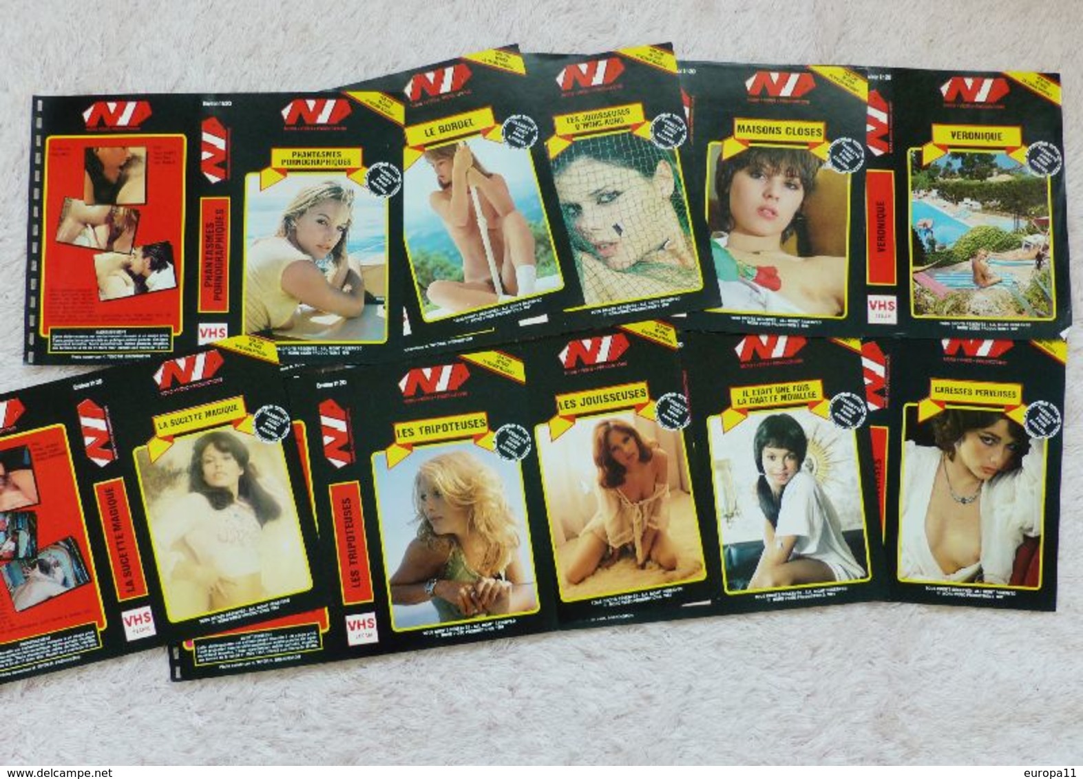 Lot De 10 Jacquettes  De Cinéma-Vidéo Dès Années 70-80 - Other Formats