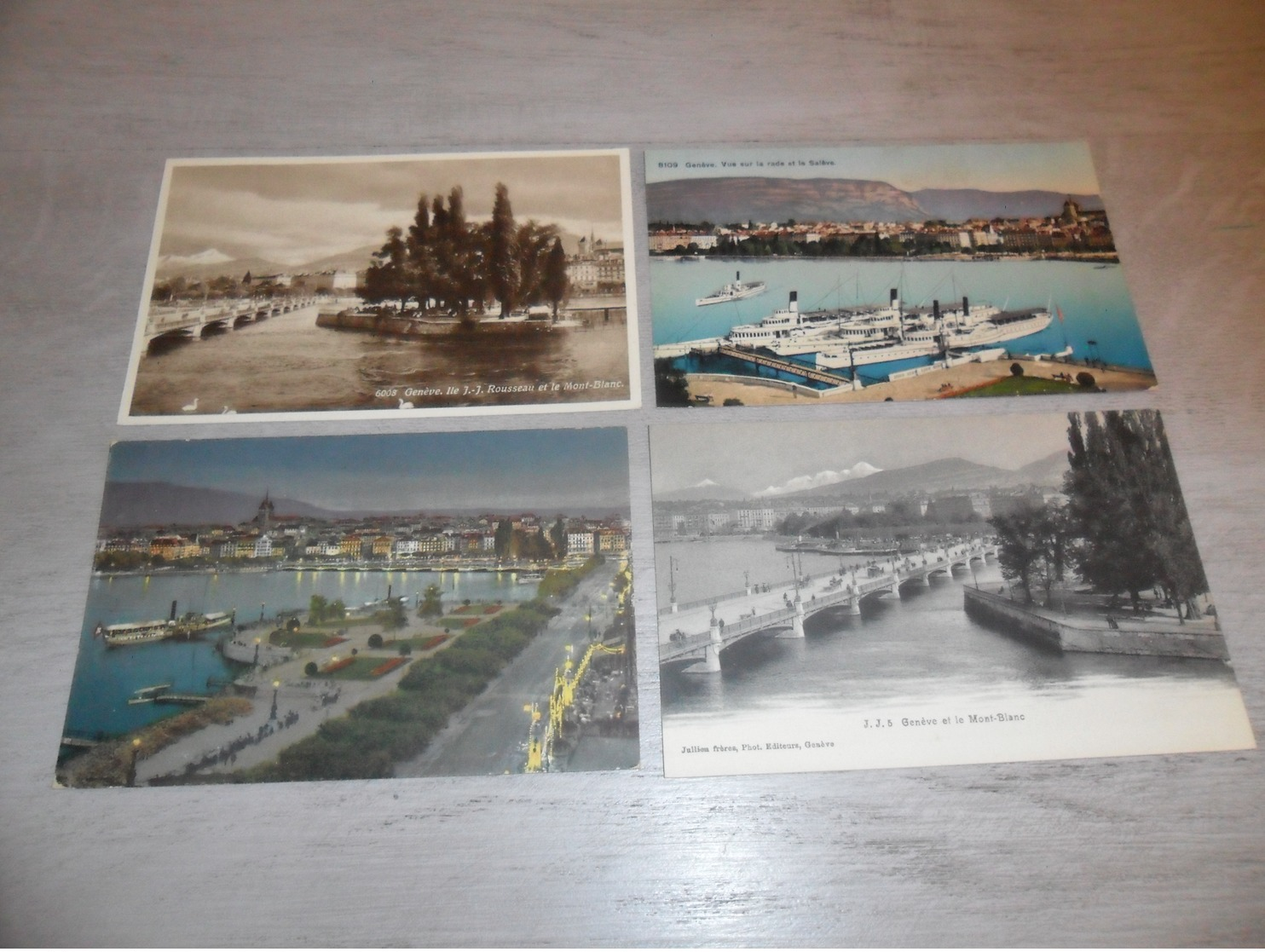 Beau lot de 60 cartes postales de Suisse  Genève     Mooi lot van 60 postkaarten van Zwitserland