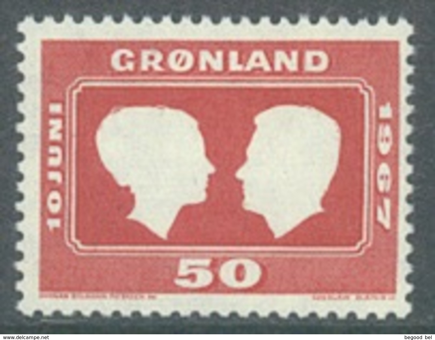 GROENLAND - 1967 - MNH/*** LUXE -  NOCE PRINCIERE - Yv 59  - Lot 19936 - Neufs