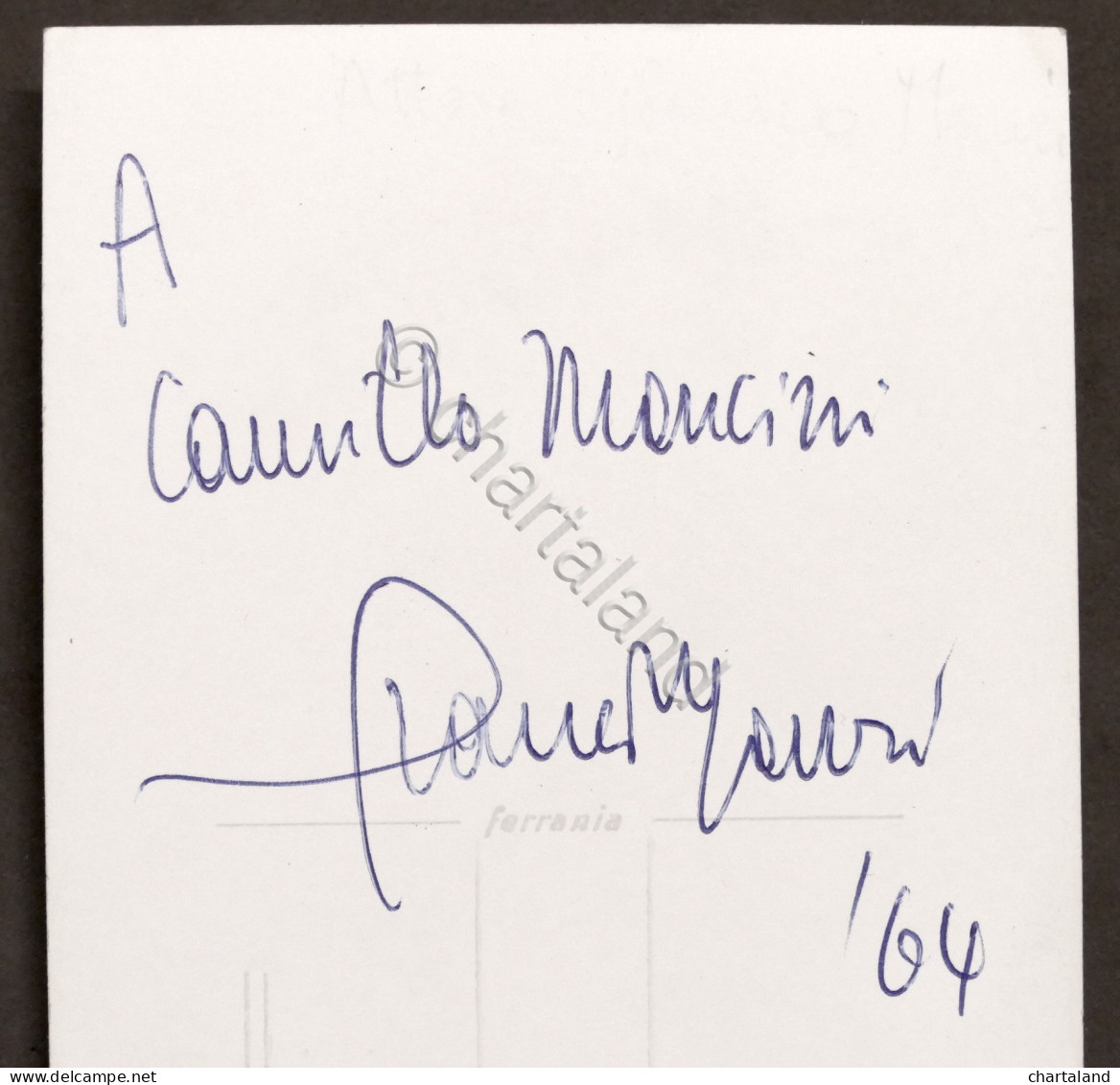 Cinema Teatro - Autografo Dell'attore Glauco Mauri - 1964 - Altri & Non Classificati