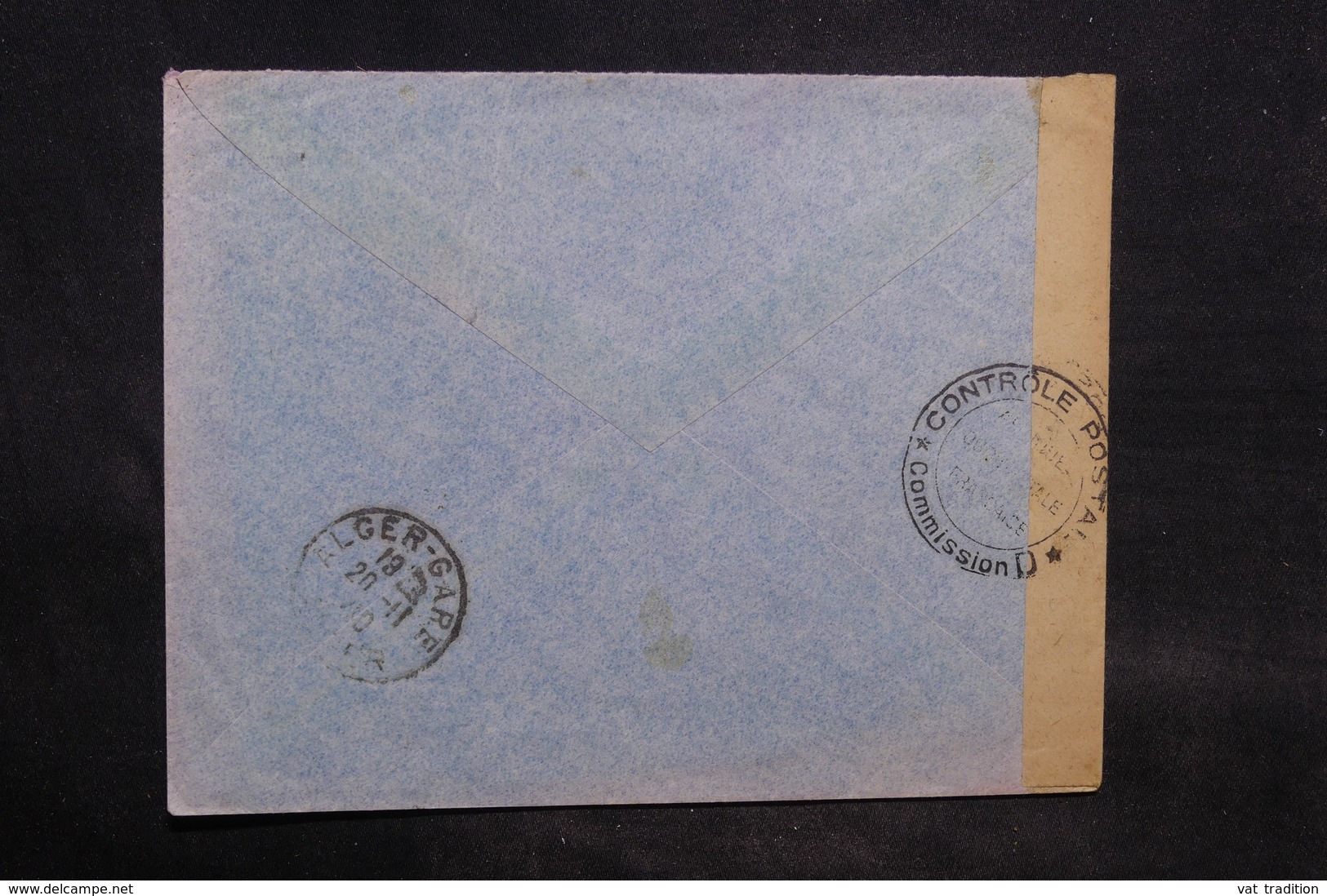 COTE D'IVOIRE - Enveloppe De Sassandra Pour Alger En 1940 Avec Contrôle Postal - L 34442 - Cartas & Documentos