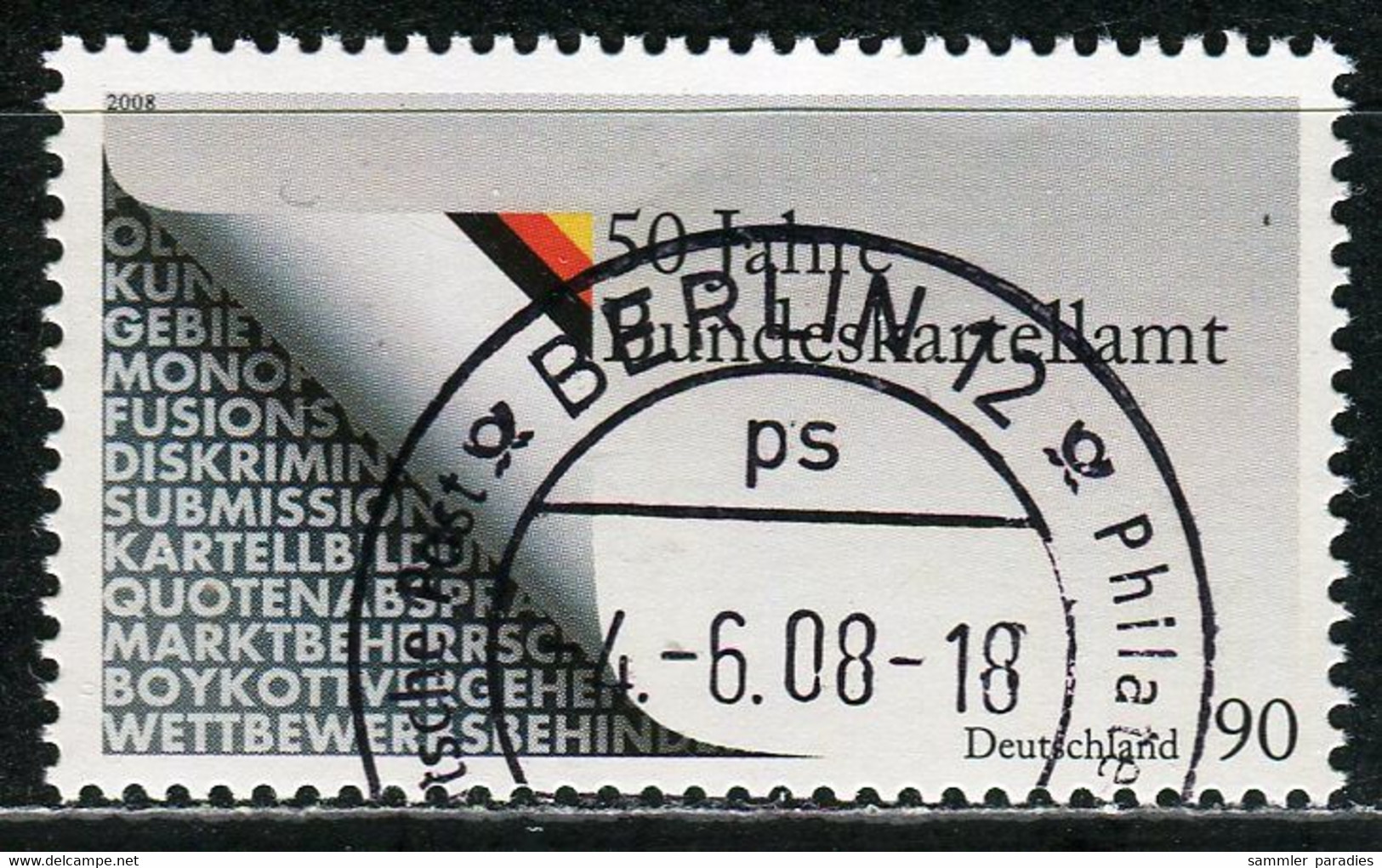 BRD - Mi 2641 ⊙ (B) - 90C             50 Jahre Bundeskartellamt - Oblitérés
