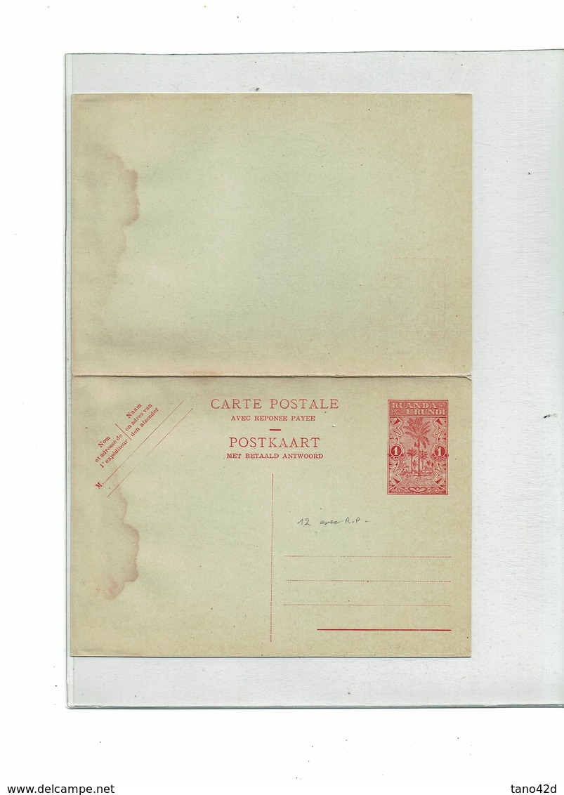 FAL15 - RUANDA URUNDI CARTES POSTALES SERIES DE 1932 / 1948 / 1951 (COTE TOTALE EUR 96 LA CARTE TACHEE NON COMPTEE) - Interi Postali