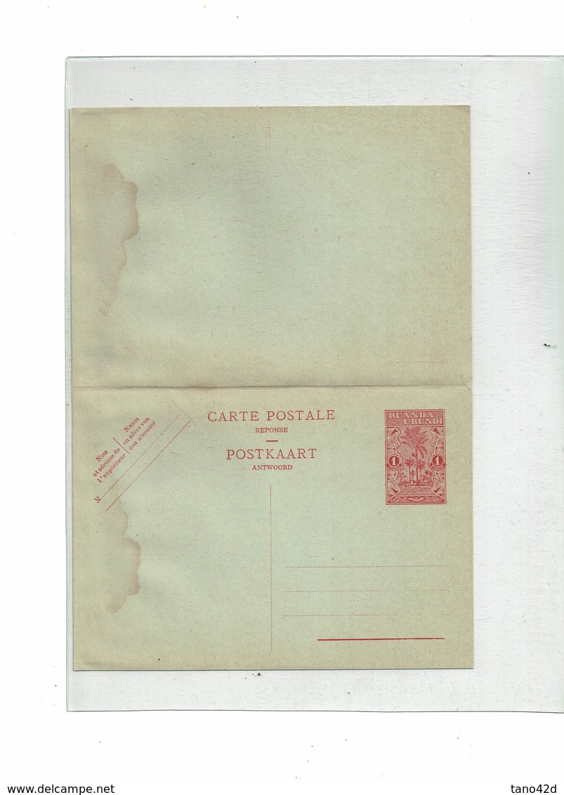 FAL15 - RUANDA URUNDI CARTES POSTALES SERIES DE 1932 / 1948 / 1951 (COTE TOTALE EUR 96 LA CARTE TACHEE NON COMPTEE) - Enteros Postales