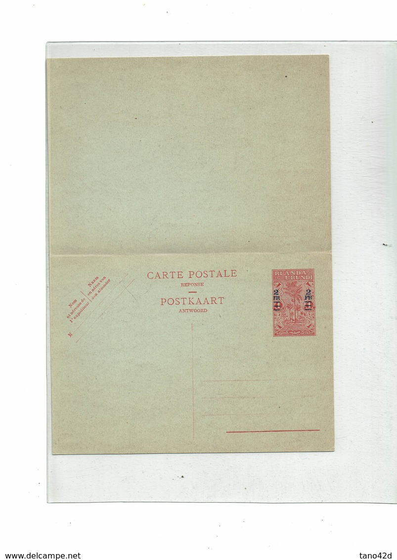 FAL15 - RUANDA URUNDI CARTES POSTALES SERIES DE 1932 / 1948 / 1951 (COTE TOTALE EUR 96 LA CARTE TACHEE NON COMPTEE)