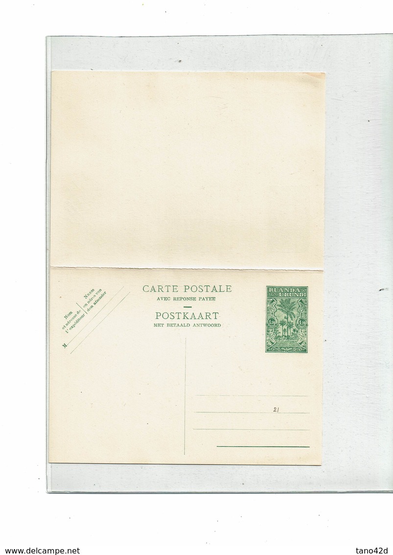 FAL15 - RUANDA URUNDI CARTES POSTALES SERIES DE 1932 / 1948 / 1951 (COTE TOTALE EUR 96 LA CARTE TACHEE NON COMPTEE)